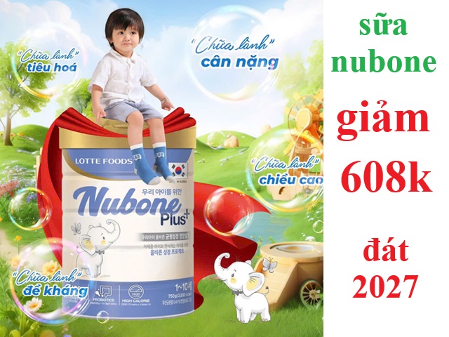 chương trình khuyến mãi sữa nubone hàn quốc