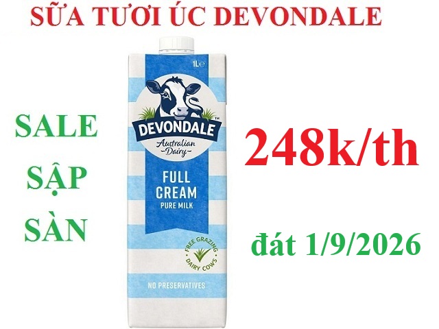 chương trình khuyến mãi sữa tươi devondale úc