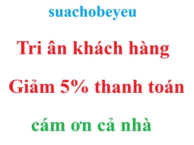 chương trình khuyến mãi tri ân khách hàng suachobeyeu