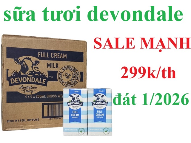 chương trình khuyến mãi sữa tươi devondale