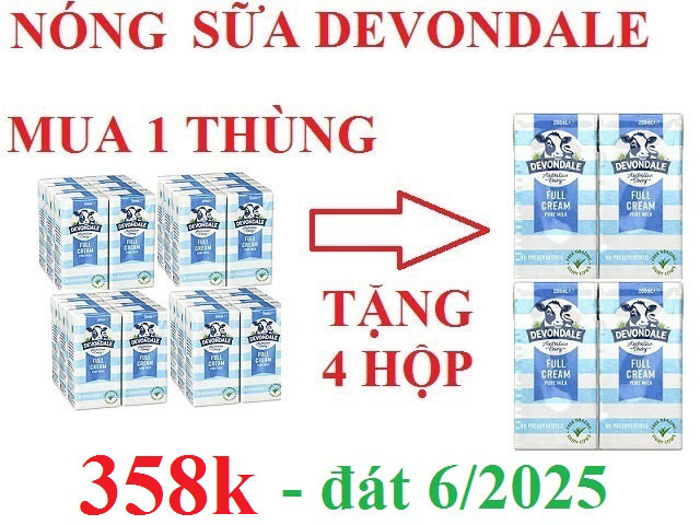 chương trình khuyến mãi sữa tươi devondale úc