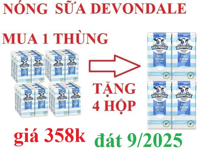 chương trình khuyến mãi sữa devondale