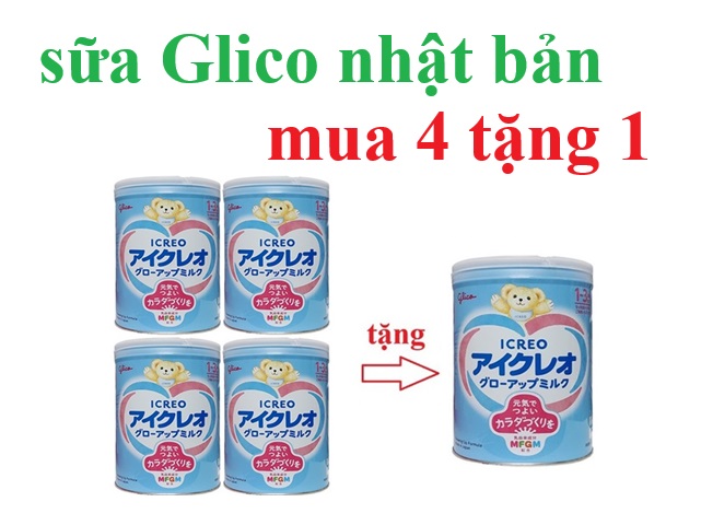 chương trình khuyến mãi sữa glico nhật bản