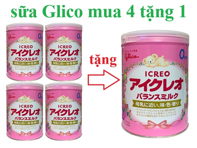 chương trình khuyến mãi sữa glico nhật bản