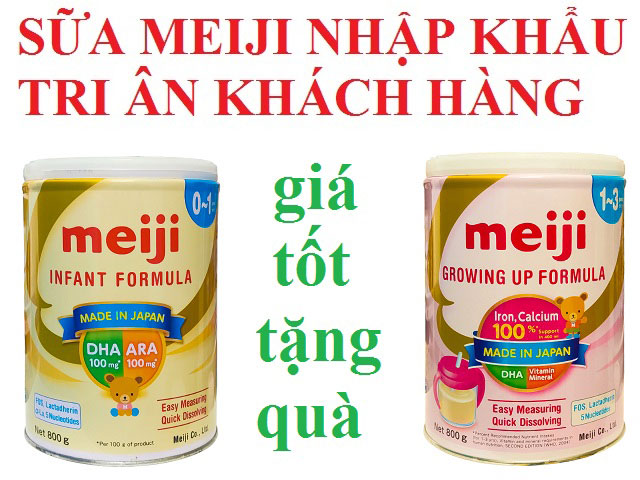 Chương trình khuyến mãi tặng quà khi mua sữa meiji