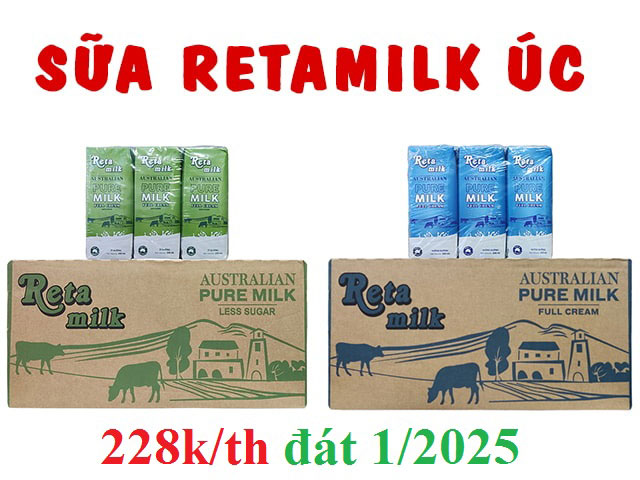 Chương trình khuyến mãi sữa Retamilk Úc
