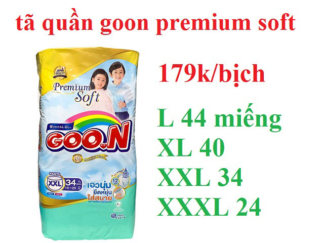 chương trình khuyến mãi tã goon premium soft