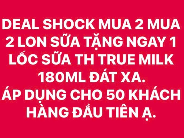chuong trình khuyến mãi suachobeyeu