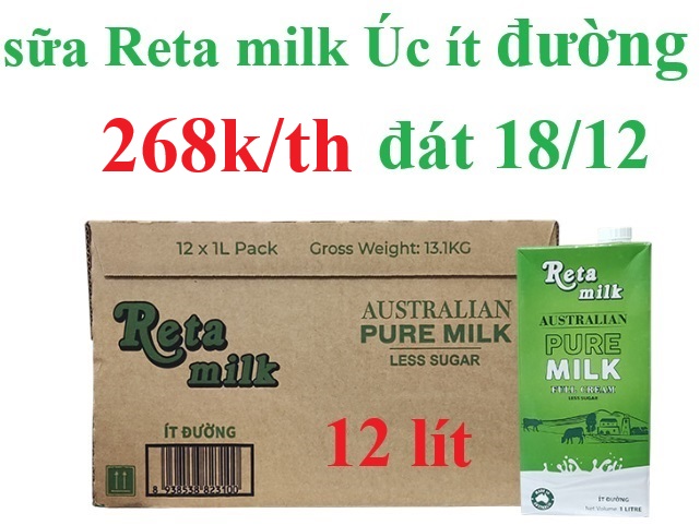 chuong trình khuyến mãi sữa úc reta milk