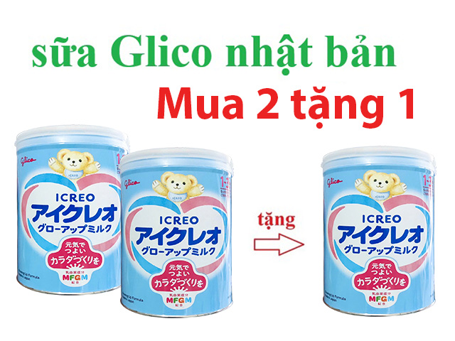 chương trình khuyến mãi sữa glico nhật bản