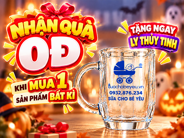 Chương trình khuyến mãi tặng ly thủy tinh