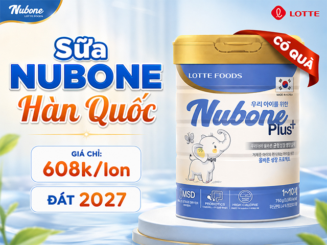 chương trình khuyến mãi sữa nubone hàn quốc