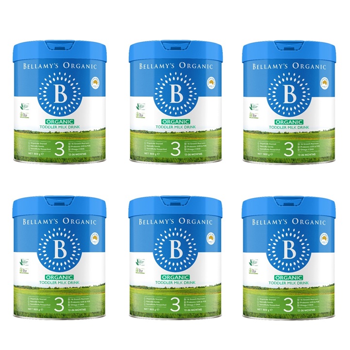 Thùng Sữa Bellamy's Organic Úc số 3 800g cho trẻ trên 1 tuổi