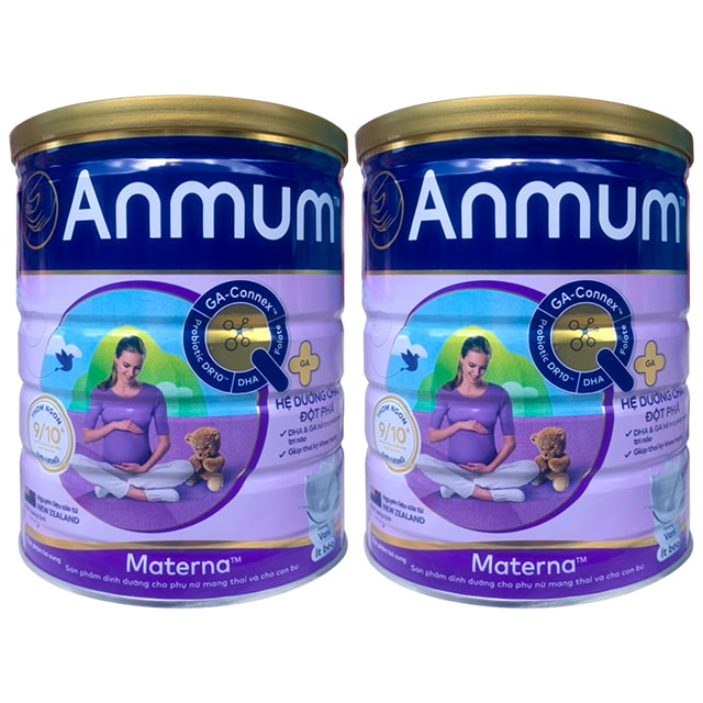 Combo 2 lon Sữa bột Anmum 800g Vani cho mẹ mang thai