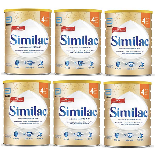 Thùng sữa Similac IQ 4 lon 1.7kg cho trẻ 1-2 tuổi