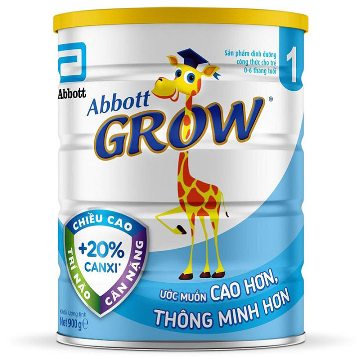 Sữa Abbott Grow số 1 lon 900g cho trẻ 0-6 tháng tuổi