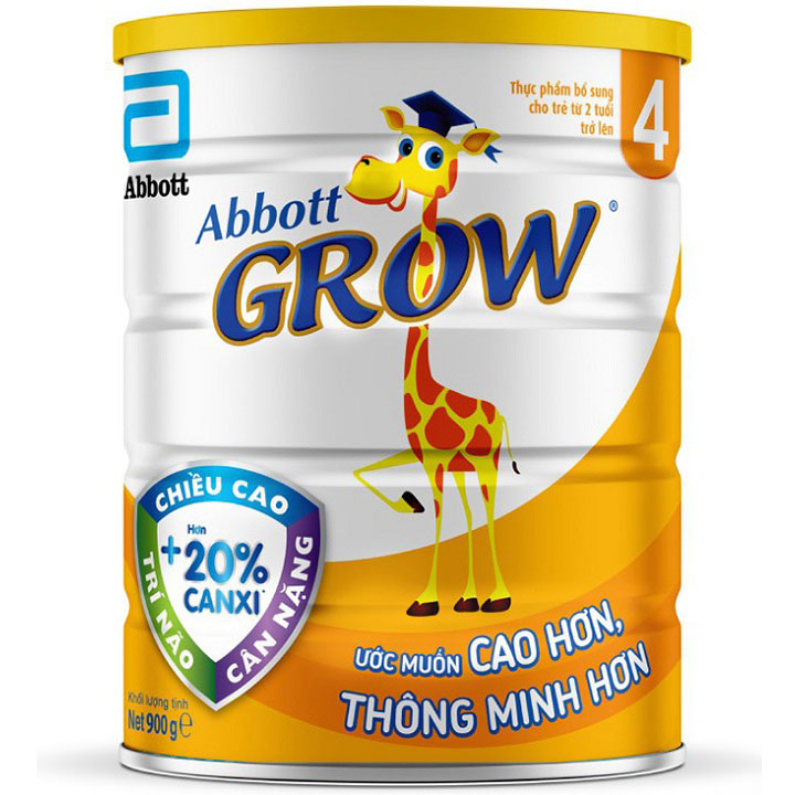 Sữa Abbott Grow 4 lon 900g cho trẻ từ 2 tuổi trở lên