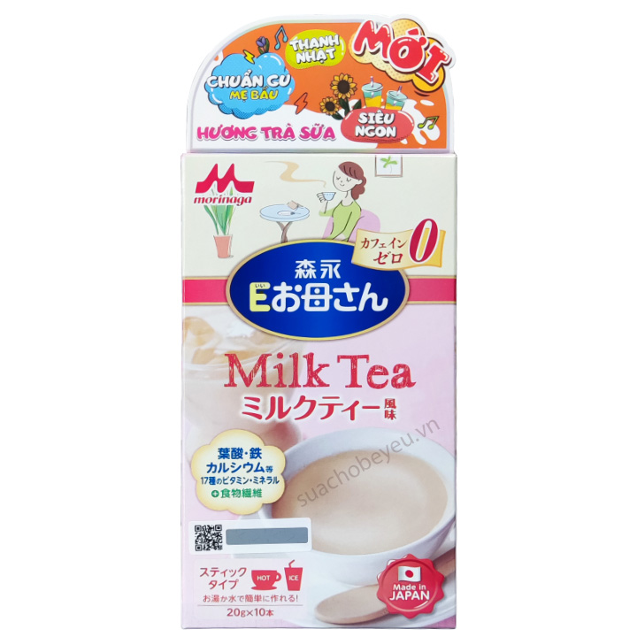 Sữa cho mẹ bầu Morinaga Milk Tea hộp giấy 200g