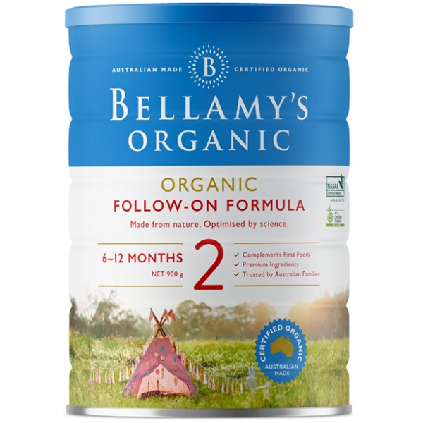 Sữa Bellamy's Organic Úc số 2 lon 900g cho trẻ 6-12 tháng tuổi
