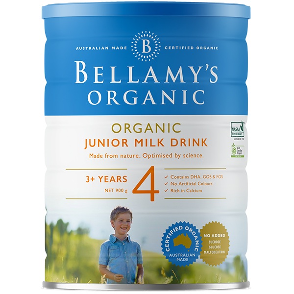 Sữa Bellamys Organic Úc số 4 cho trẻ trên 3 tuổi, 900g