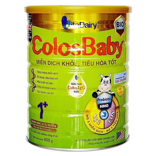 Sữa ColosBaby BIO Gold 1+ cho trẻ 1- 2 tuổi, lon 800g