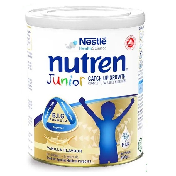 Sữa bột Nutren Junior lon 850g cho trẻ 1-12 tuổi