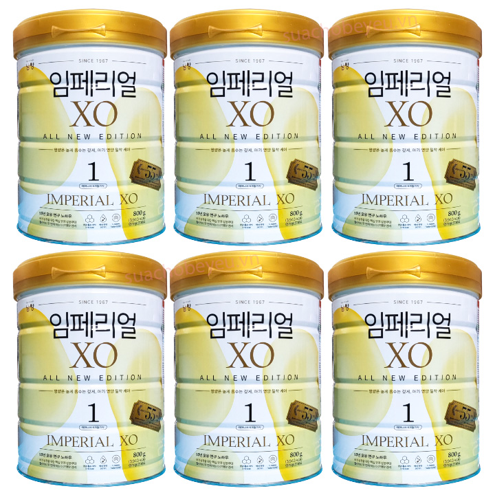 Combo 6 lon Sữa XO số 1 lon 800g cho trẻ 0-6 tháng tuổi
