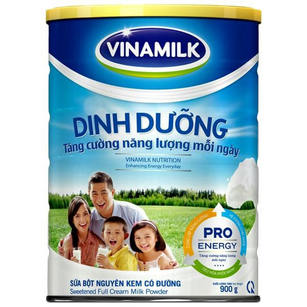 Sữa bột dinh dưỡng nguyên kem Vinamilk lon 900g