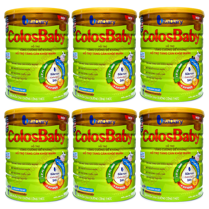 Combo 2 lon Sữa non Colosbaby Gold 1+ lon 800g cho trẻ 1-2 tuổi