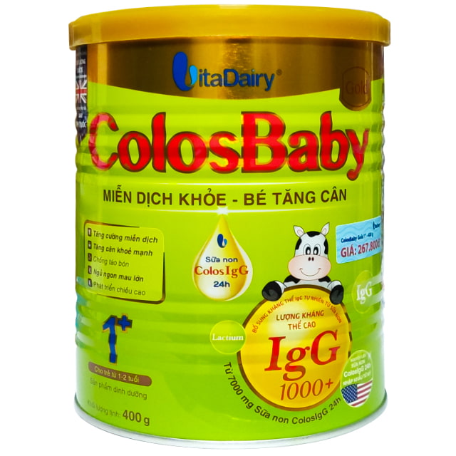 Sữa non Colosbaby Gold 1+ lon 400g cho trẻ 1-2 tuổi