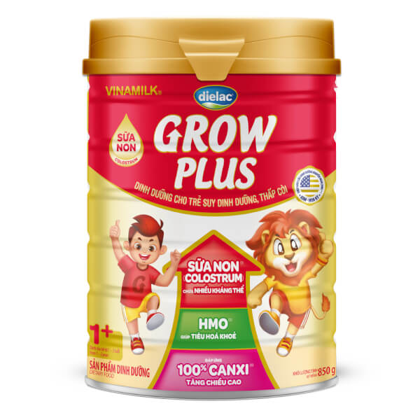 Sữa Dielac Grow Plus 1+ lon 850g cho trẻ 1-2 tuổi