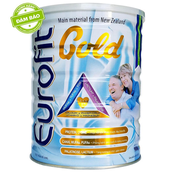 Sữa Eurofit Gold lon 900g dinh dưỡng người lớn tuổi