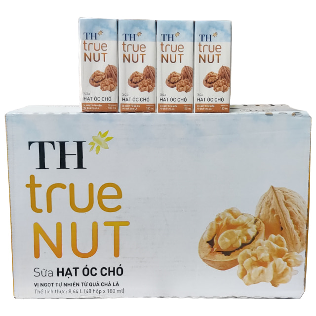Thùng sữa hạt Óc chó TH True Nut 48 hộp 180ml