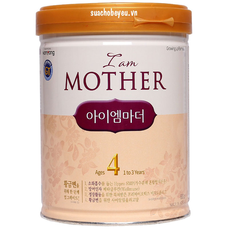 Sữa bột I am Mother 4 lon 800g cho trẻ 1-3 tuổi