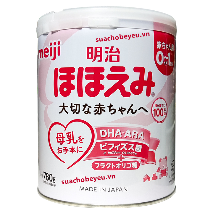 Sữa Meiji nội địa Nhật Bản lon 800g cho trẻ 0-1 tuổi