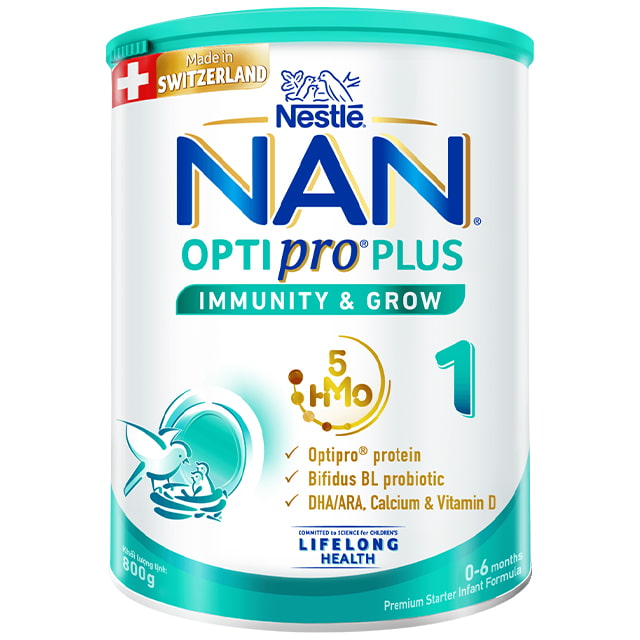 Sữa Nan Optipro Plus số 1 lon 800g cho trẻ 0-6 tháng