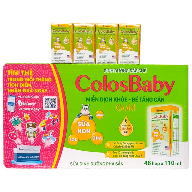 Sữa Colosbaby Gold pha sẵn hộp 110ml cho trẻ trên 1 tuổi