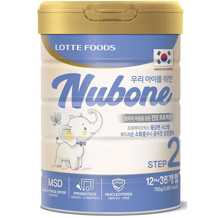 Sữa Nubone Step 2 Lotte Foods Hàn Quốc, 1-3 tuổi
