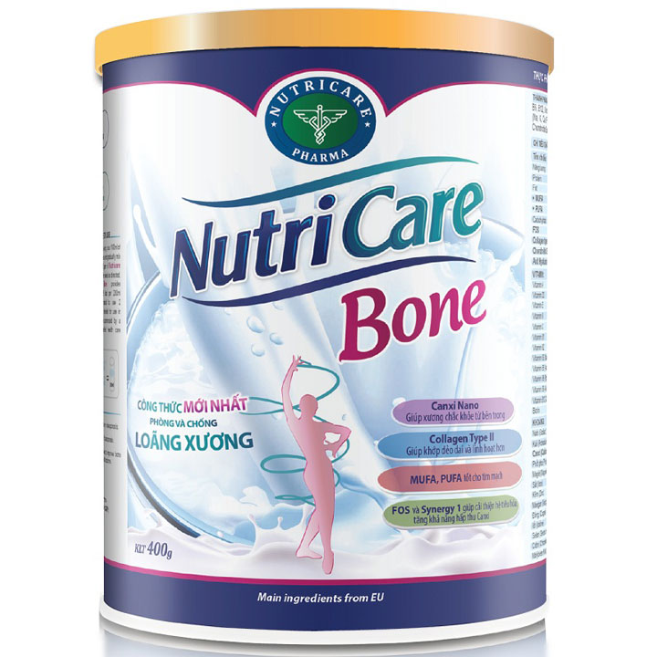 Sữa Nutricare Bone hộp 400g hỗ trợ xương khớp