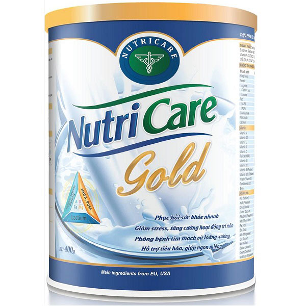 Sữa NutriCare Gold lon 400g cho người cao tuổi