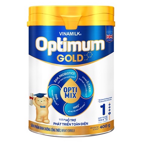 Sữa Optimum Gold số 1 lon 400g mang lại trẻ con 0-6 tháng