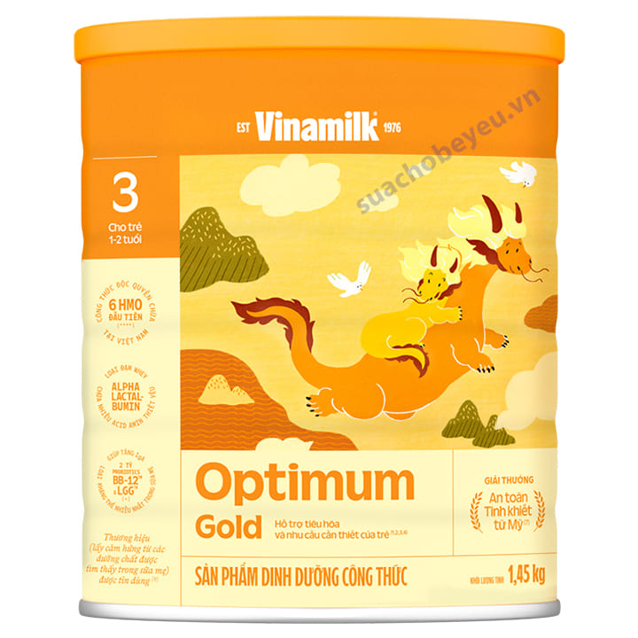 Sữa Optimum Gold số 3 lon 1.45kg cho trẻ 1-2 tuổi
