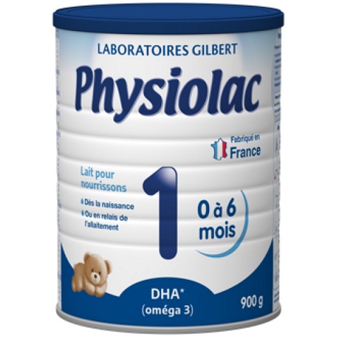 Sữa Physiolac số 1 lon 900g cho trẻ 0-6 tháng