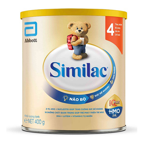 Sữa Similac IQ số 4 lon 400g, cho trẻ 2-6 tuổi