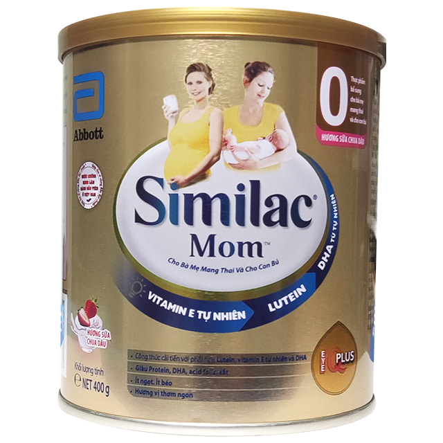Sữa Similac Mom IQ hương sữa chua dâu, 400g