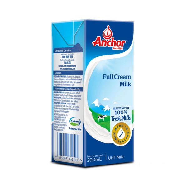 Sữa tươi nguyên kem Anchor New Zealand 200ml