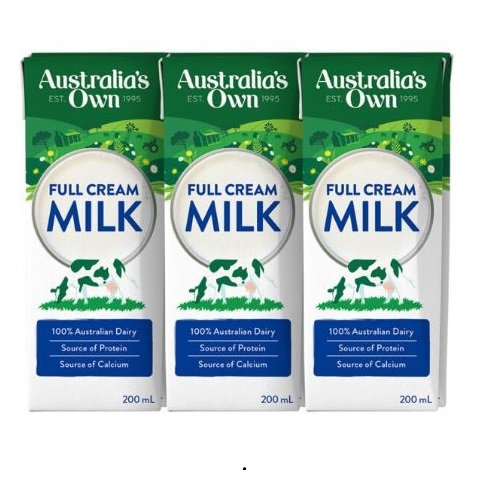 Sữa tươi Australia's Own nguyên kem 24 hộp 200ml