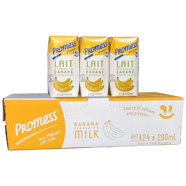 Sữa tươi Pháp Promess hương vị chuối hộp 200ml