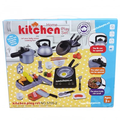 Bộ đồ chơi nấu ăn Kitchen Home Play Set 5705-3 cho bé từ 3 tuổi