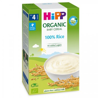 Bột ăn dặm HiPP Organic gạo nhũ nhi 100% Rice